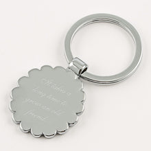 Load image into Gallery viewer, White Daisy Keychain