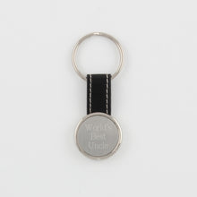 Load image into Gallery viewer, Round Keychain on Black Strap