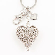Load image into Gallery viewer, Heart Bling Keychain