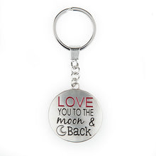 Load image into Gallery viewer, Love You To The Moon Keychain