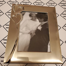 Load image into Gallery viewer, 5x7" Double Heart Photo Frame and Album (4x6")