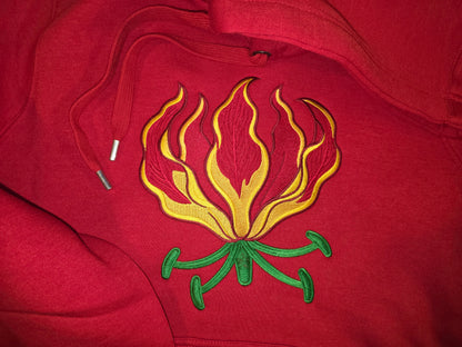 Embroidered Flame Lily Hoodie
