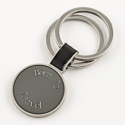 Silver Globe Keychain