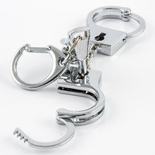 Load image into Gallery viewer, Chrome Handcuffs Keychain
