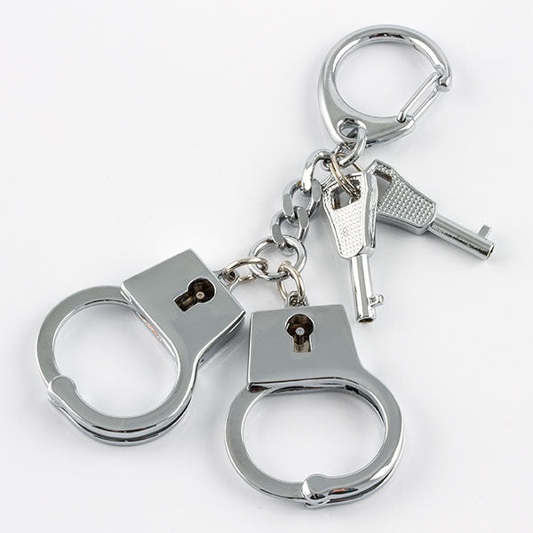 Chrome Handcuffs Keychain