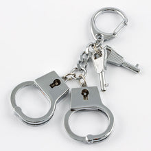 Load image into Gallery viewer, Chrome Handcuffs Keychain
