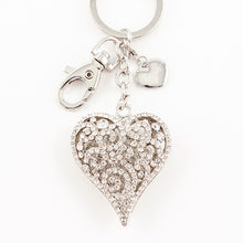 Load image into Gallery viewer, Heart Bling Keychain
