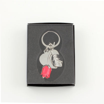 Red Rose Keychain