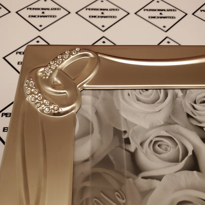 5x7"Double Ring Ribbon Frame and Album