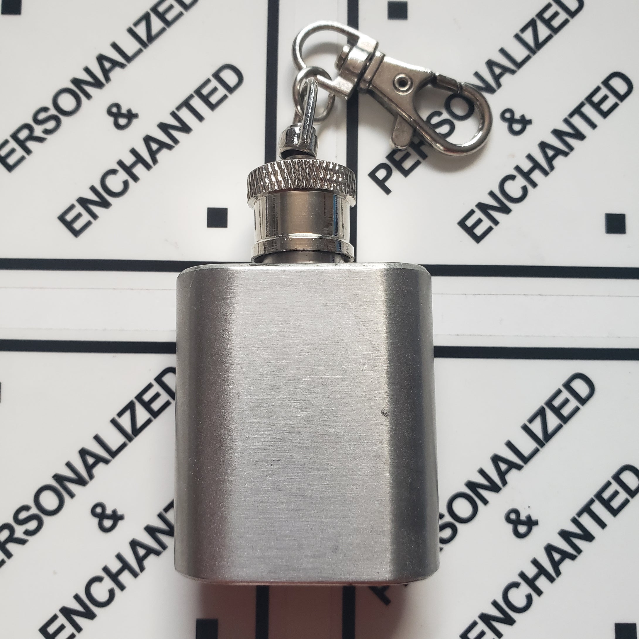 Stainless Steel Mini Flask Keychain