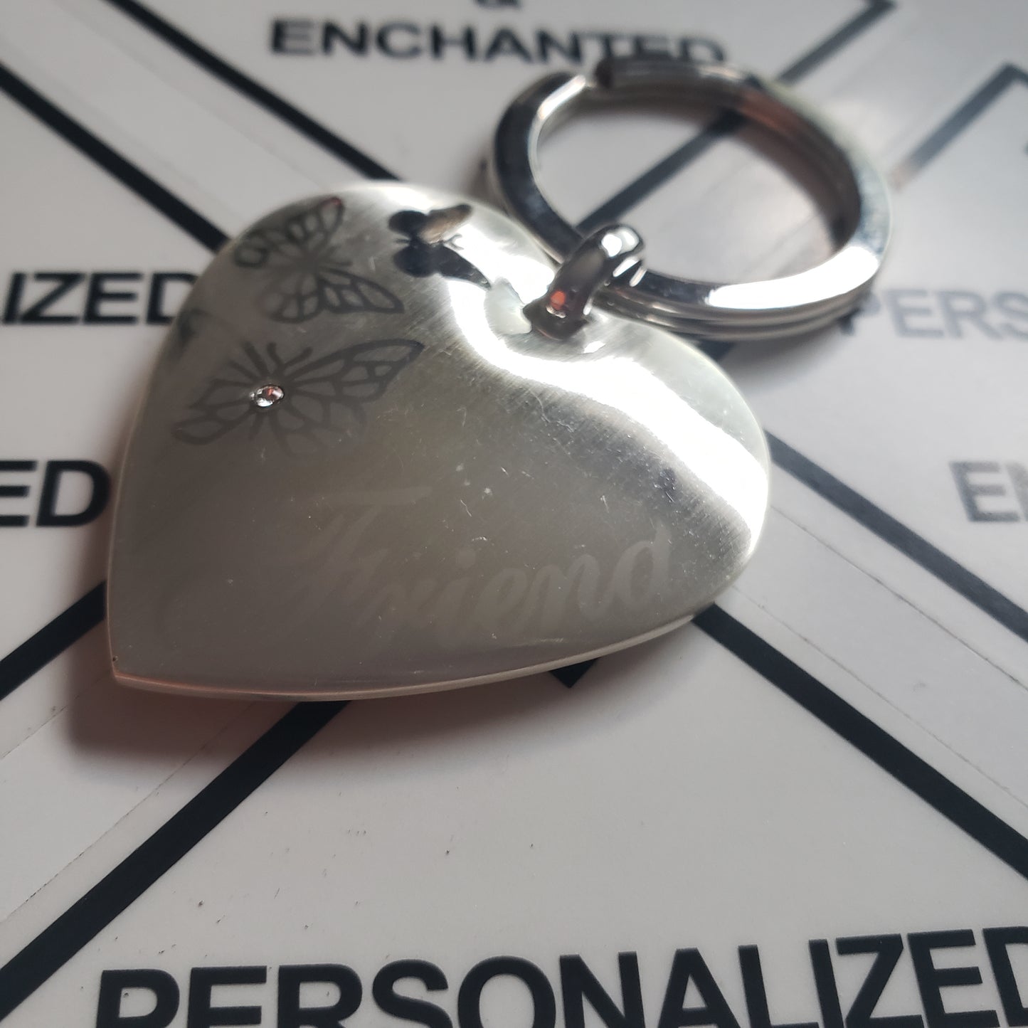 Friend Heart Keychain