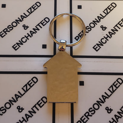Tall House Keychain