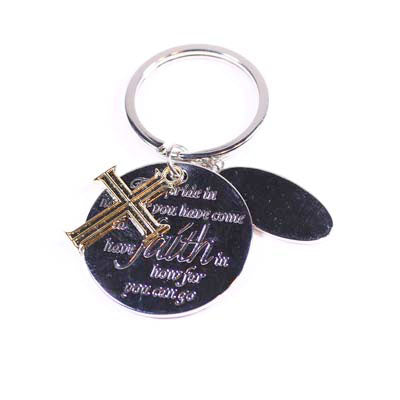 Faith Cross Keychain