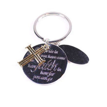 Load image into Gallery viewer, Faith Cross Keychain

