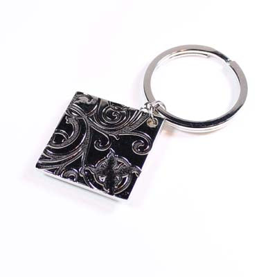 God With Footprints Keychain